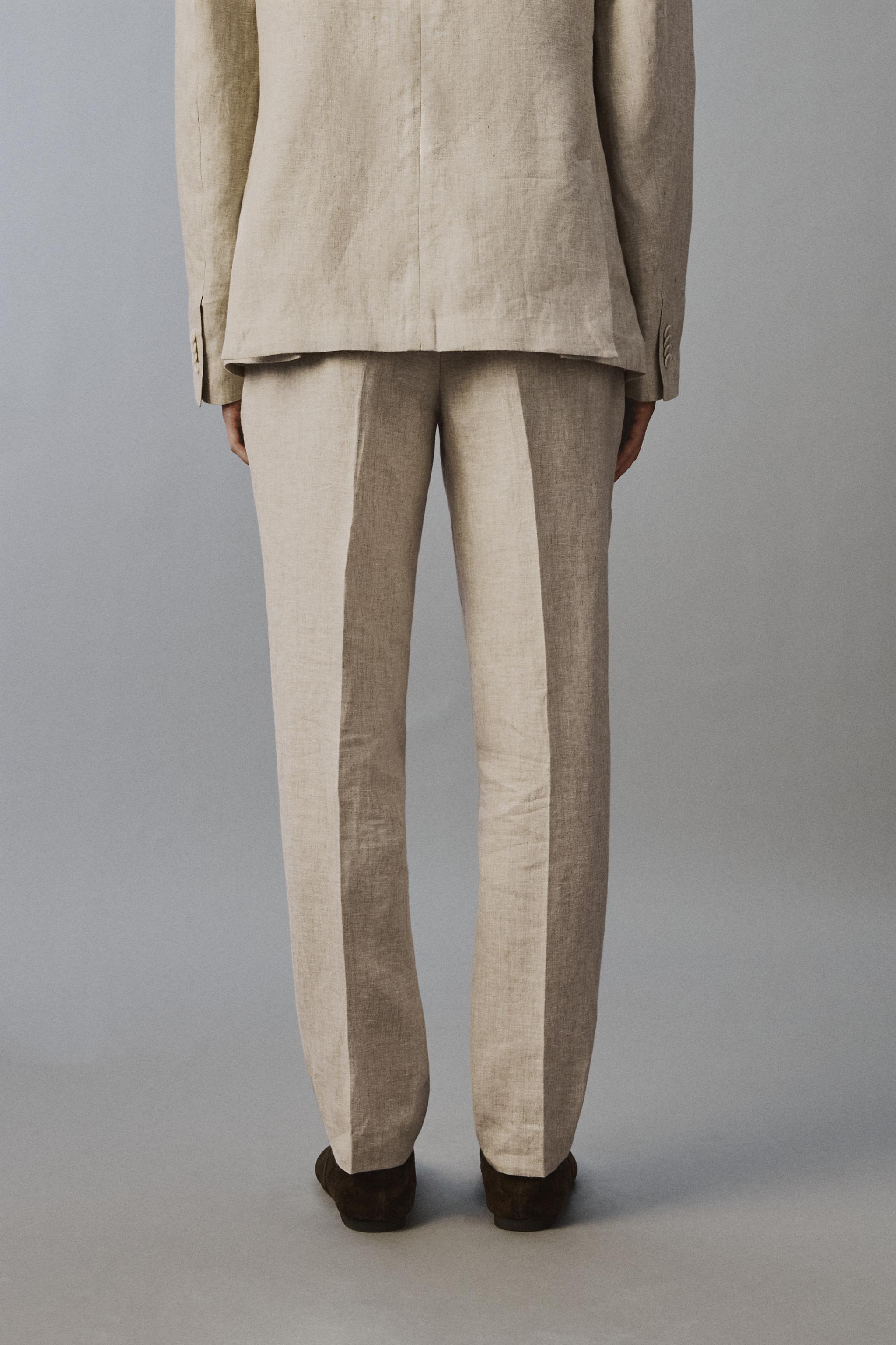 PANTALON DE COSTUME 100% LIN